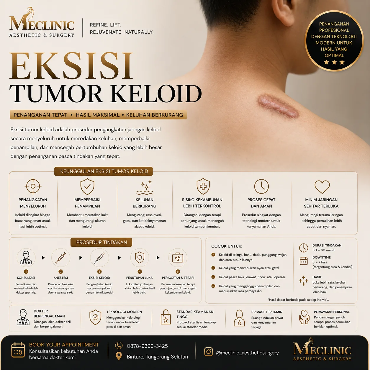 Eksisi Tumor Keloid (Kecil)